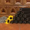 Offering briquettes from husk sunflower, FCA