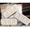 RUF briquettes from oak, 2,200t or pine, 1,200t needed, 10 kg pack, CIF