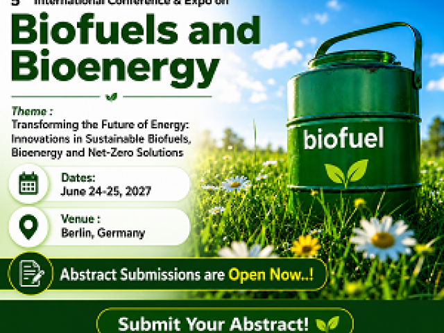 5th International Conference, Expo on Biofuels and Bioenergy $