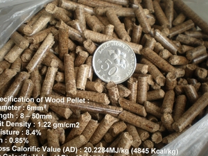 Wood Pellets - Diameter : 6mm $0